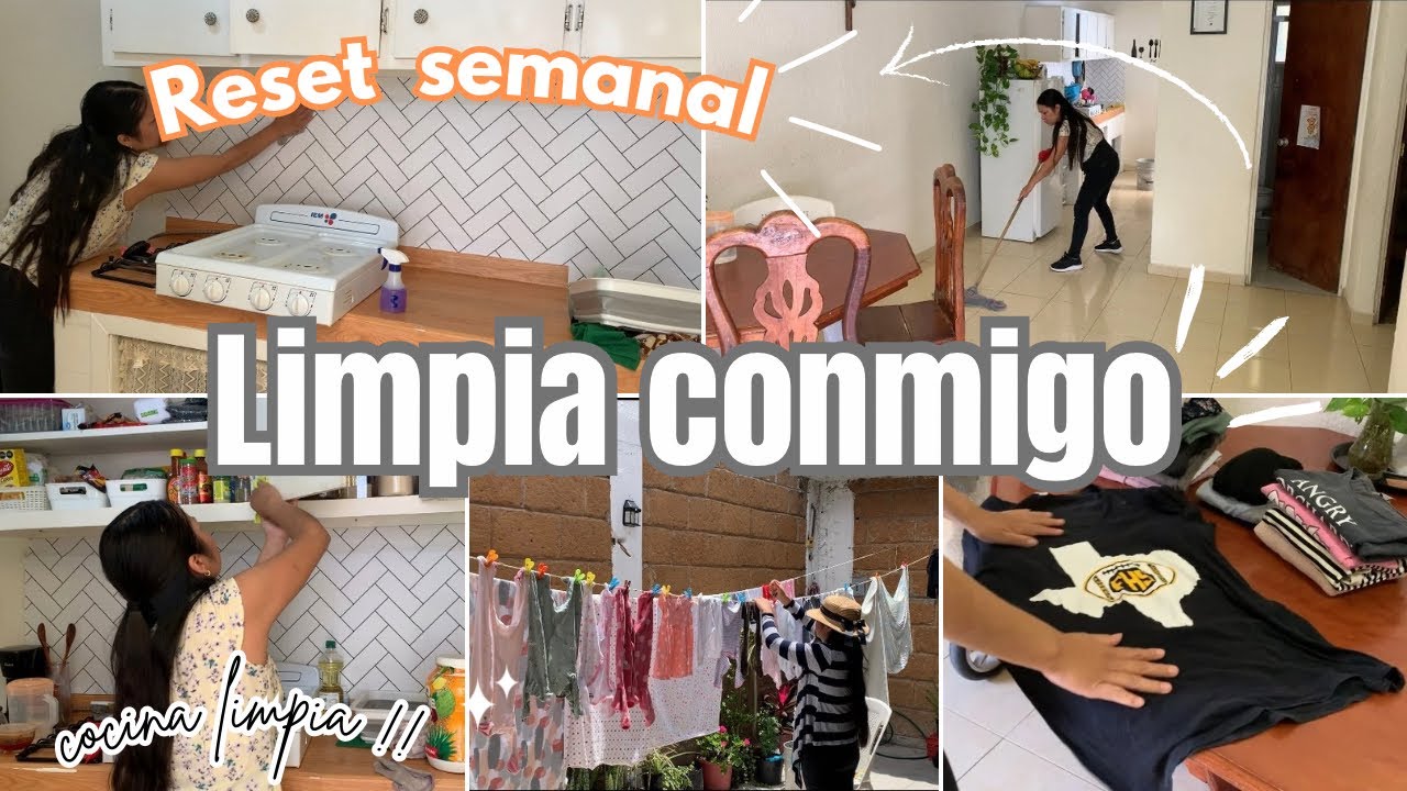 RUTINA DE LIMPIEZA✨🧼| LIMPIEZA DE REINICIO DE SEMANA🧽| LIMPIA CONMIGO💯 #limpieza #cleaning #rutina 