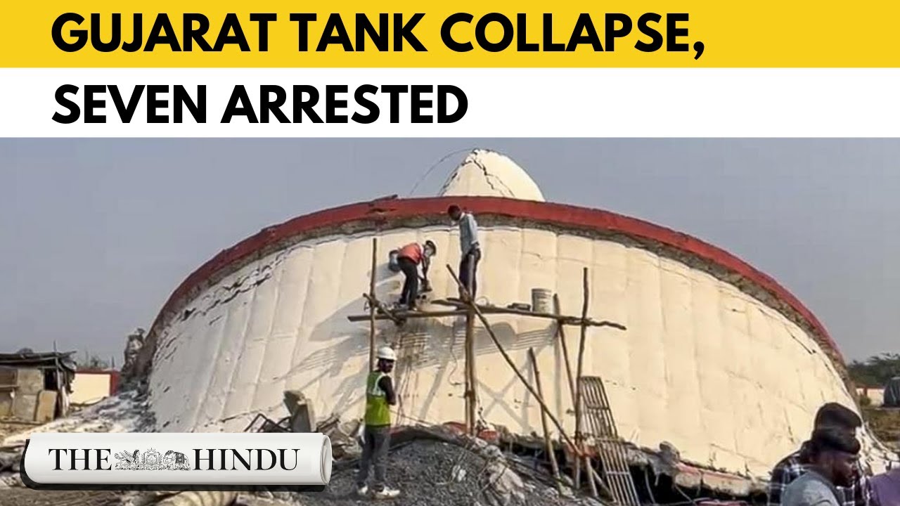 Newly built water tank collapses in Gujarat, seven arrested