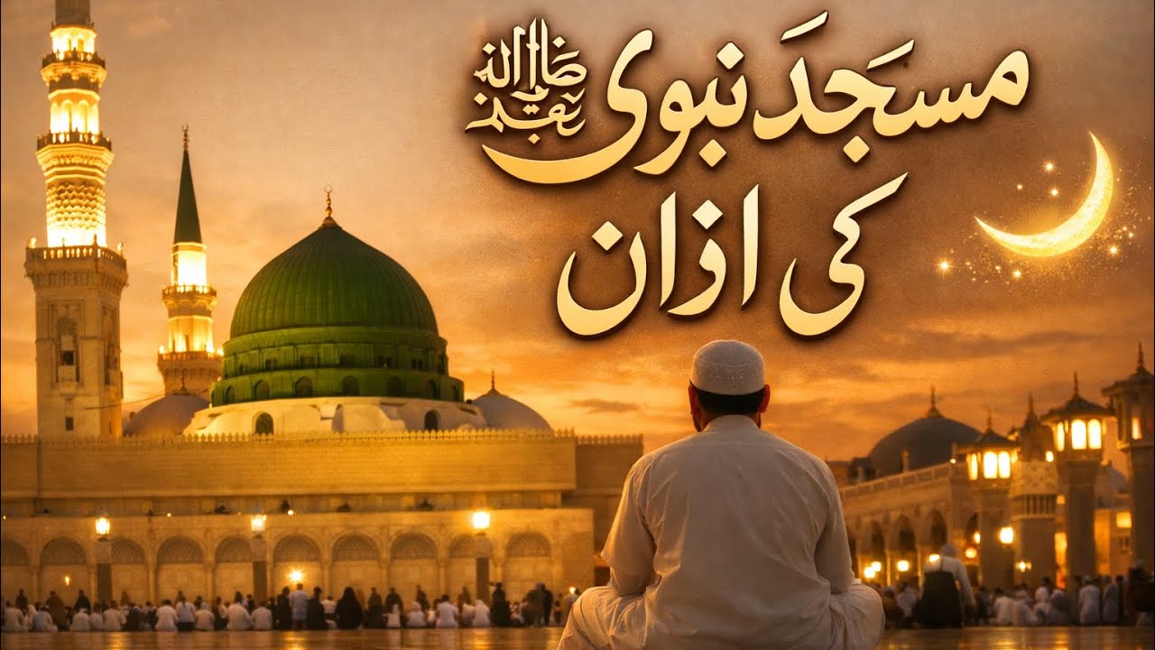 مسجدِ نبوی ﷺ میں اذان 🕌✨#مسجد_نبوی #اذان #روضہ_رسول ﷺ