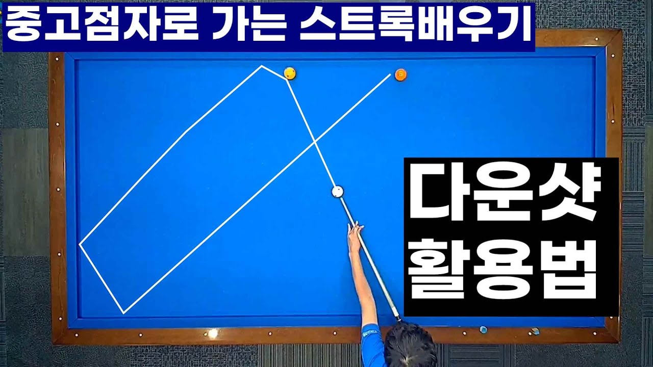[정당법#271]중.고점자로 가는 필수스트록배우기 다운샷 방법과 활용법~ #lpba #billiards #삼구 #pba #당구레슨 #당구시스템