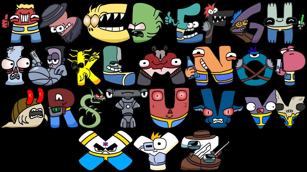 Alphabet Reverse toy All Letter   FROM O BUT THEY ALL FALLOUT