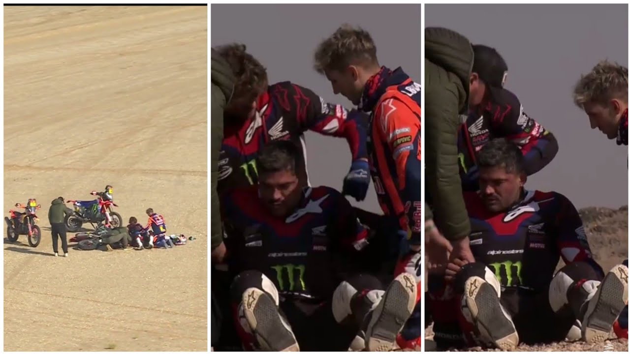 🚨 Pablo Quintanilla's Dakar Rally Crash 😱 Chilean Rider Evacuated by Helicopter!