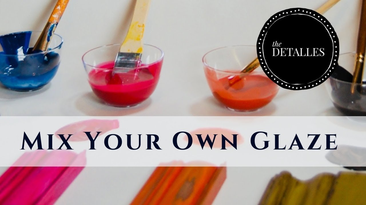 Mix your own colored paint glaze - the basics