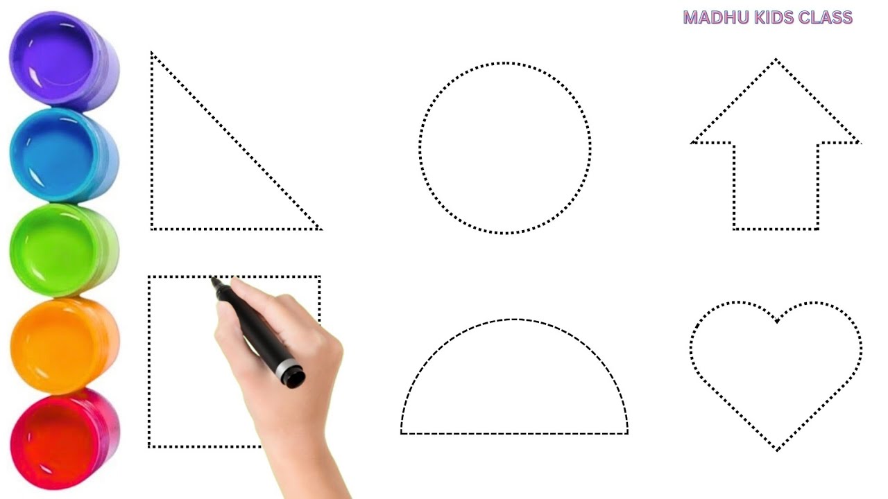 Shapes song for kids, Learn 2d shapes, colors for toddlers | Preschool Learning part