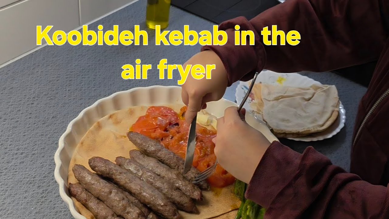 Delicious koobideh kebab in the Air fryer😋😋( کباب در هواپز )