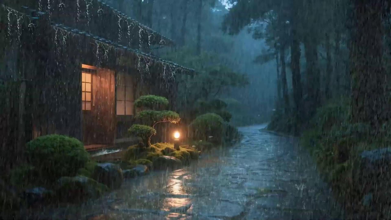 Window Rain Ambience ASMR for Background Focus, Work from Home, and Calm Night Reading