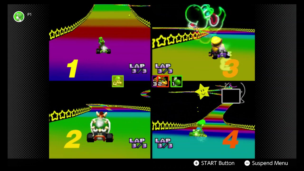 Mario Kart 64 - 4 Player Vs