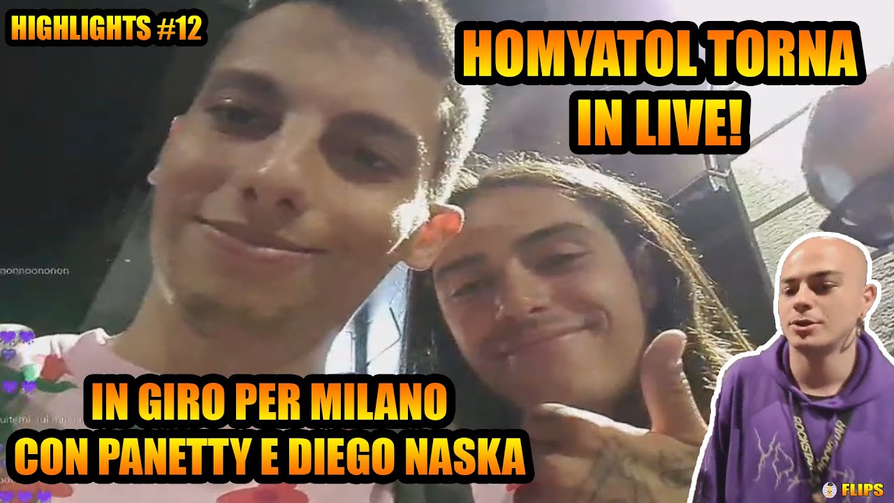 HOMYATOL TORNA IN GIRO PER MILANO CON PANETTY E DIEGO NASKA | HOMYATOL LIVE | HIGHLIGHTS #12