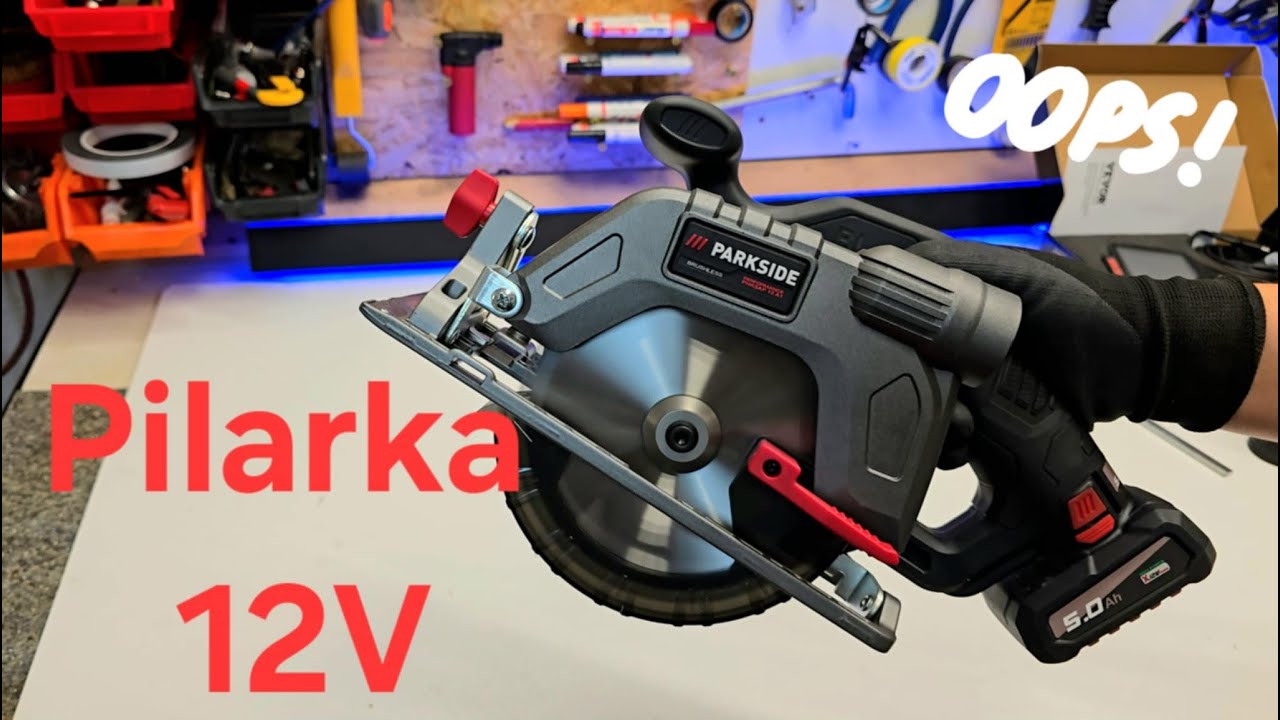 PARKSIDE PERFORMANCE Akumulatorowa pilarka ręczna tarczowa 12 V, PHKSAP 12 A1  TEST