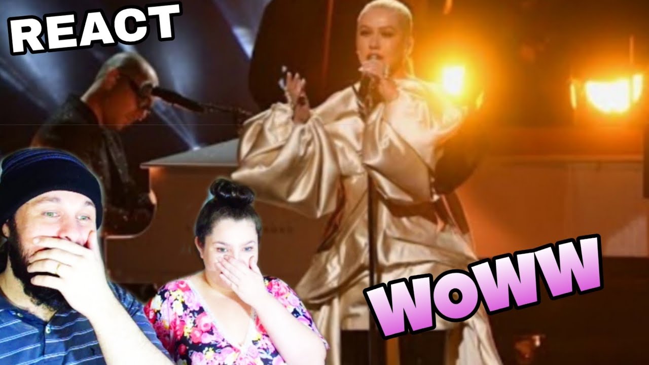 REAGINDO: CHRISTINA AGUILERA & A GREAT BIG WORLD - FALL ON ME (REACTION)