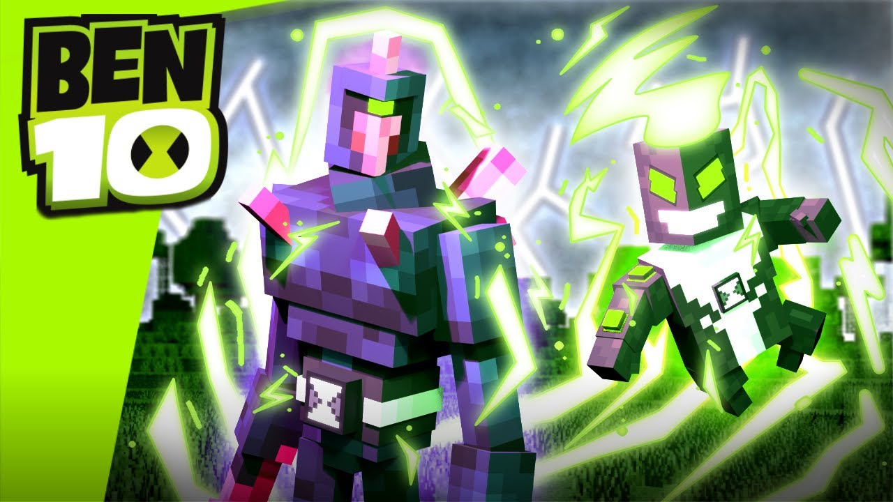 Buzzshock & Chromastone! Alien Evo Addon Review (Minecraft Ben 10)