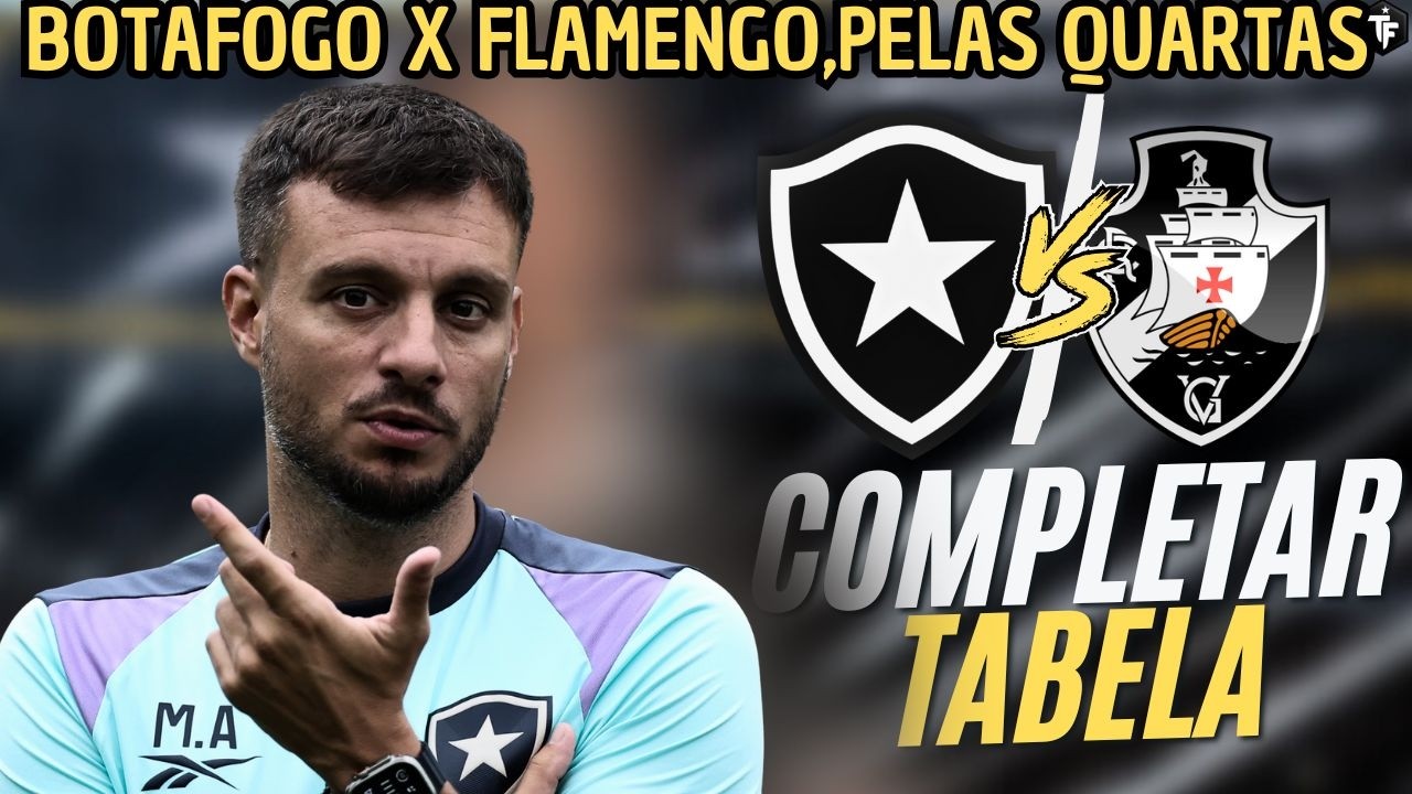 🚨BOTAFOGO X FLAMENGO NAS QUARTAS DO CARIOCA | CLÁSSICO ESVAZIADO: BFR X VASCO | SAIBA ONDE ASSISTIR
