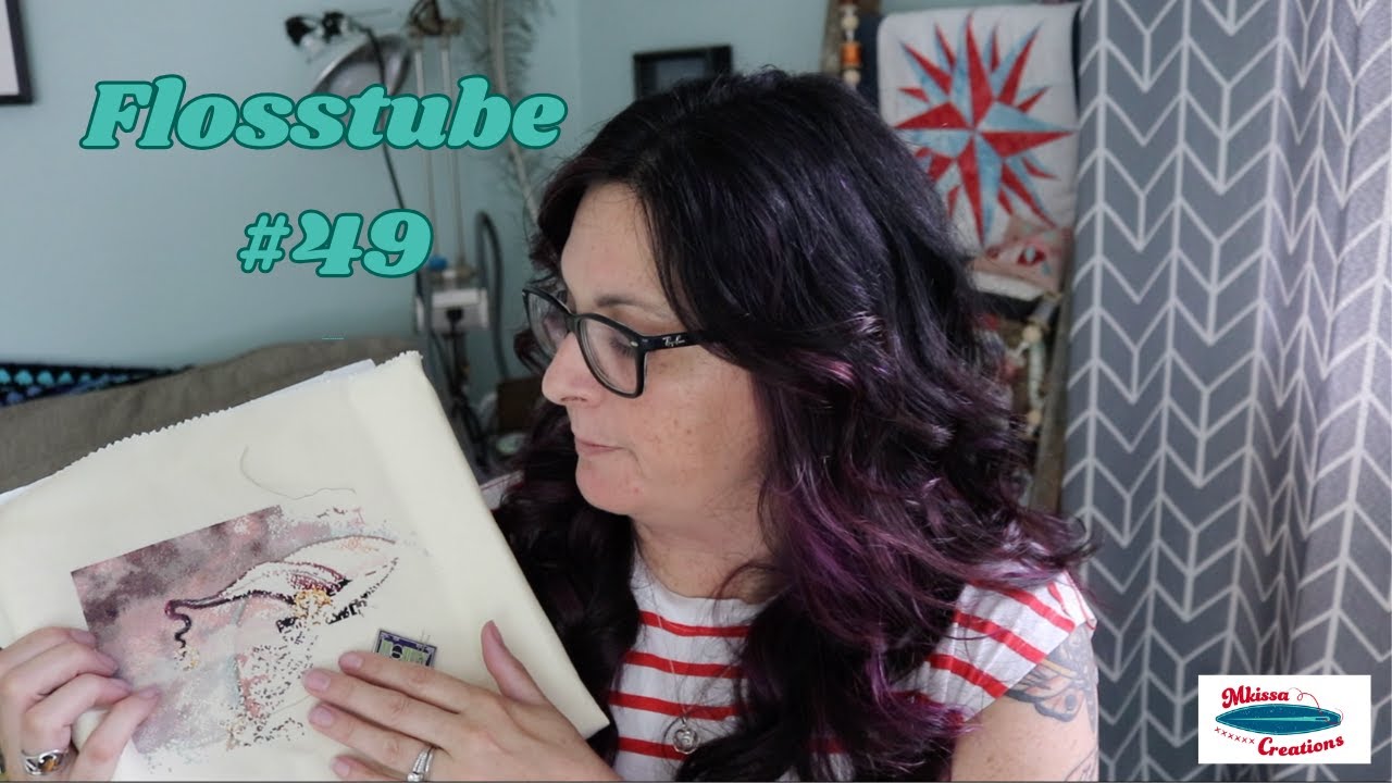 Flosstube #49 - Works in Progress, Retreat Fun, Christmas in July Progress