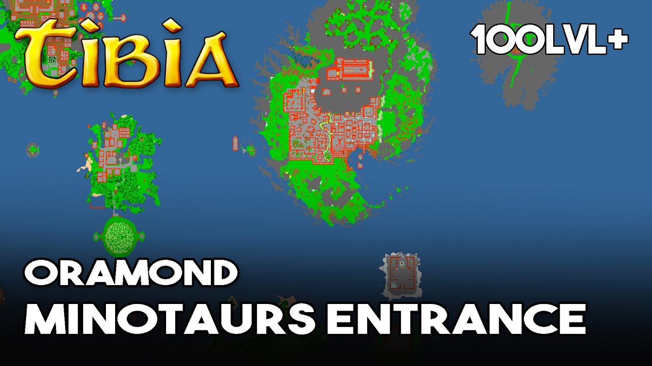 MINOSY I KRZAKI - Tibia - Oramond Minosy Schody  - Oramond Minotaurs Entrance