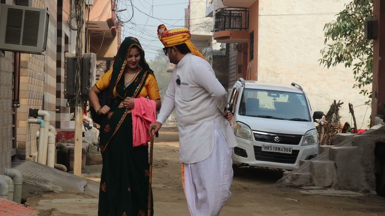 झटका ताऊ लाया साली को साथ 🤣😨#maheshtewatiacomedy