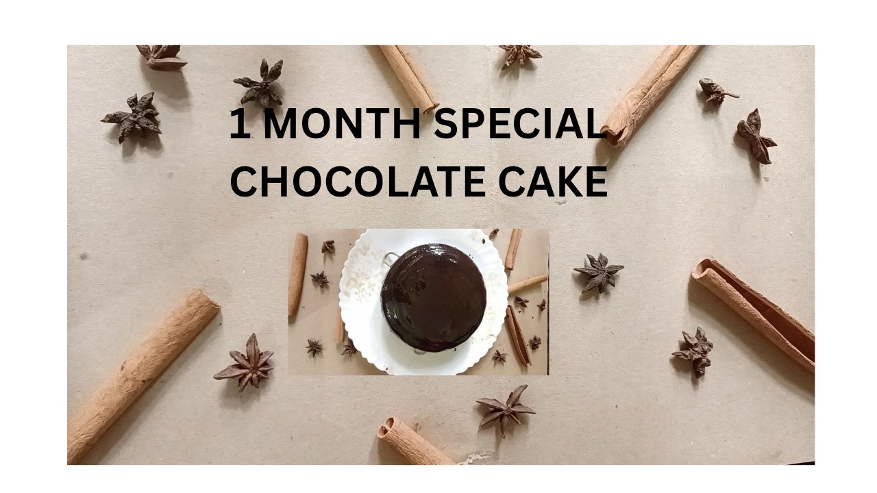 chocolate cake at home easy and simple|| channel's 1month anniversary special #cake #chocolatecake