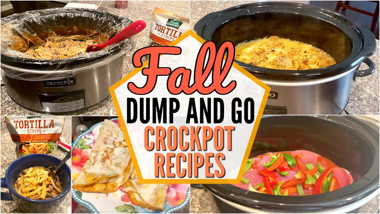 WHAT'S FOR DINNER? | CROCKPOT RECIPES | SLOW COOKER RECIPES | DUMP AND GO MEALS 🥘
