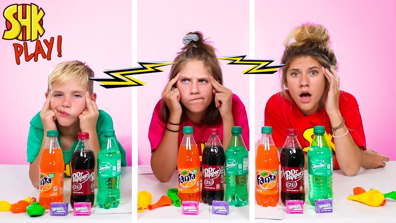 TOP 5 Science Experiments using CANDY & SODA Twin Telepathy Challenge!