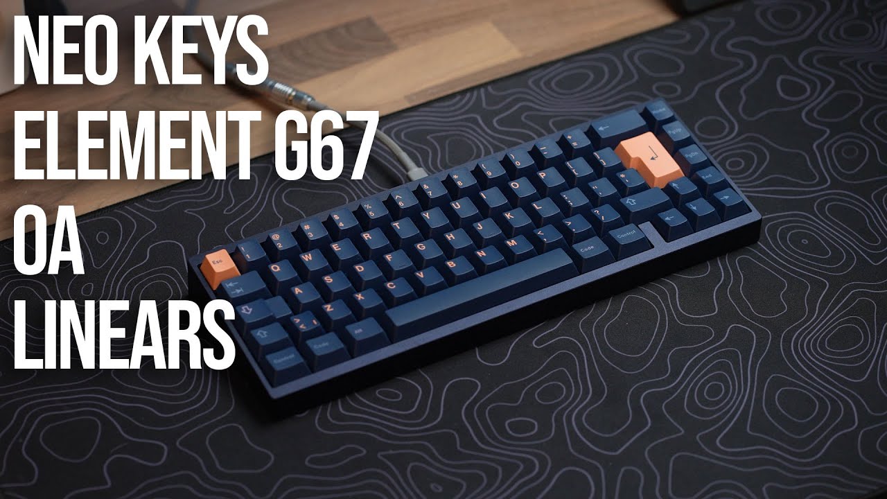 NEO Keys Element ISO LAYOUT with OA Switches Sound Test