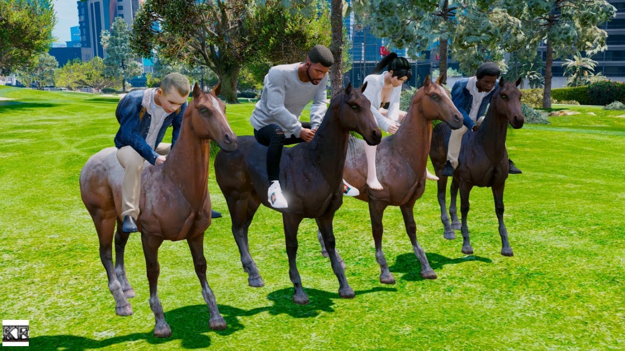 GTA 5 REAL LIFE MOD SS3 #23 HORSE ROAD TRIP