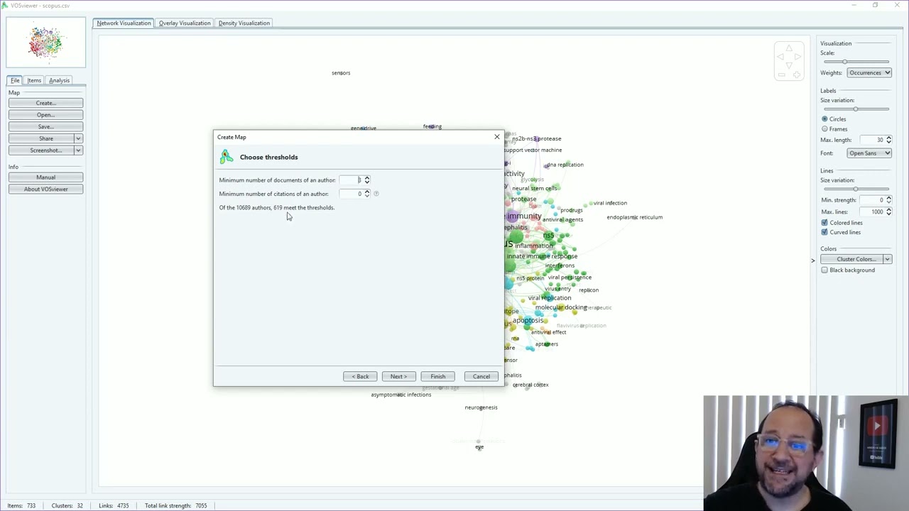 Creating a Thesaurus in VOSviewer: co-authorship and co-occurrence examples