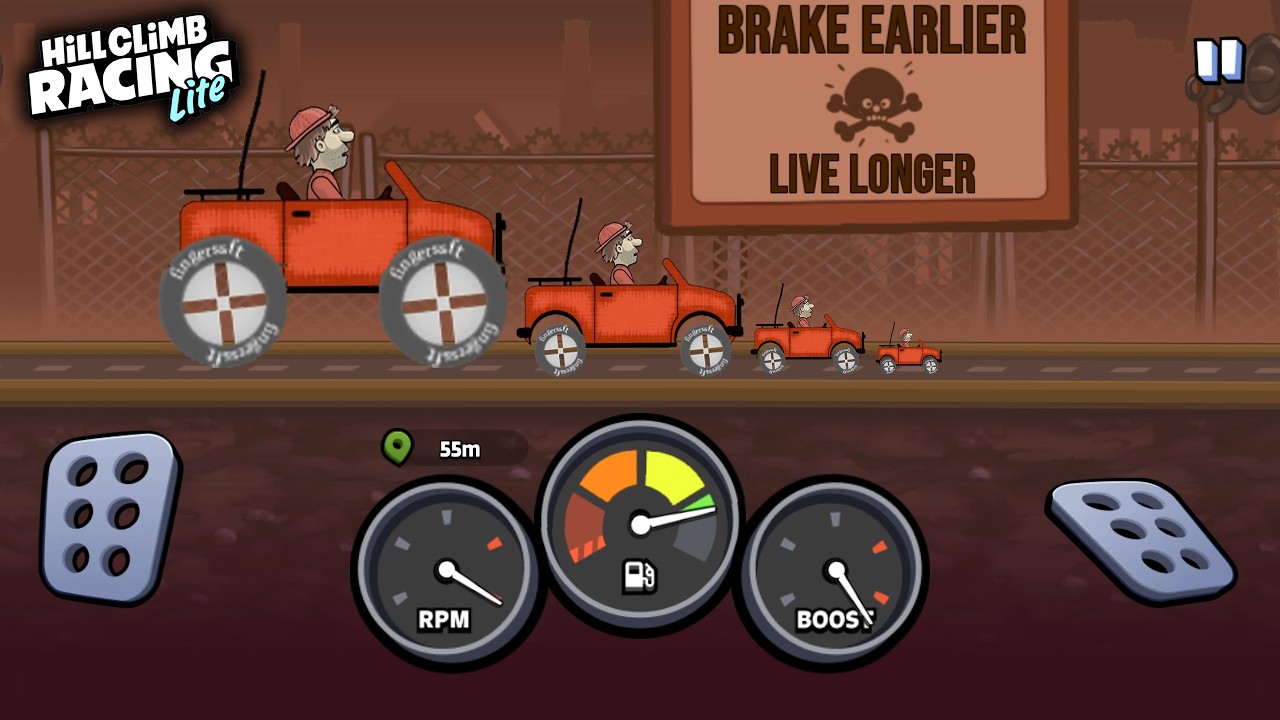 Hill Climb Racing Lite - New Insane STUNTS map GamePlay