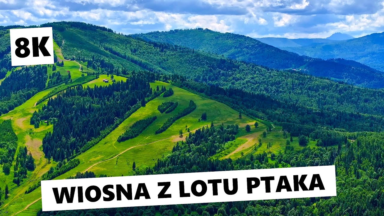 Wiosna w górach z perspektywy lotu ptaka [8K] | cinematic drone | mountain Poland | DJI Mavic 3 Pro