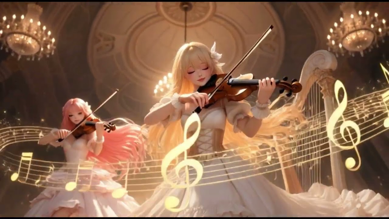 Relaxing drive - Violin and Harp 3 #aimusic #suno #clipchamp #grokai #seaartai