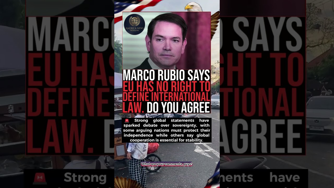 🚨 Do You Agree Marco Rubio That EU Cannot Define International Law For US 🔥 #BreakingNews #USNews #N