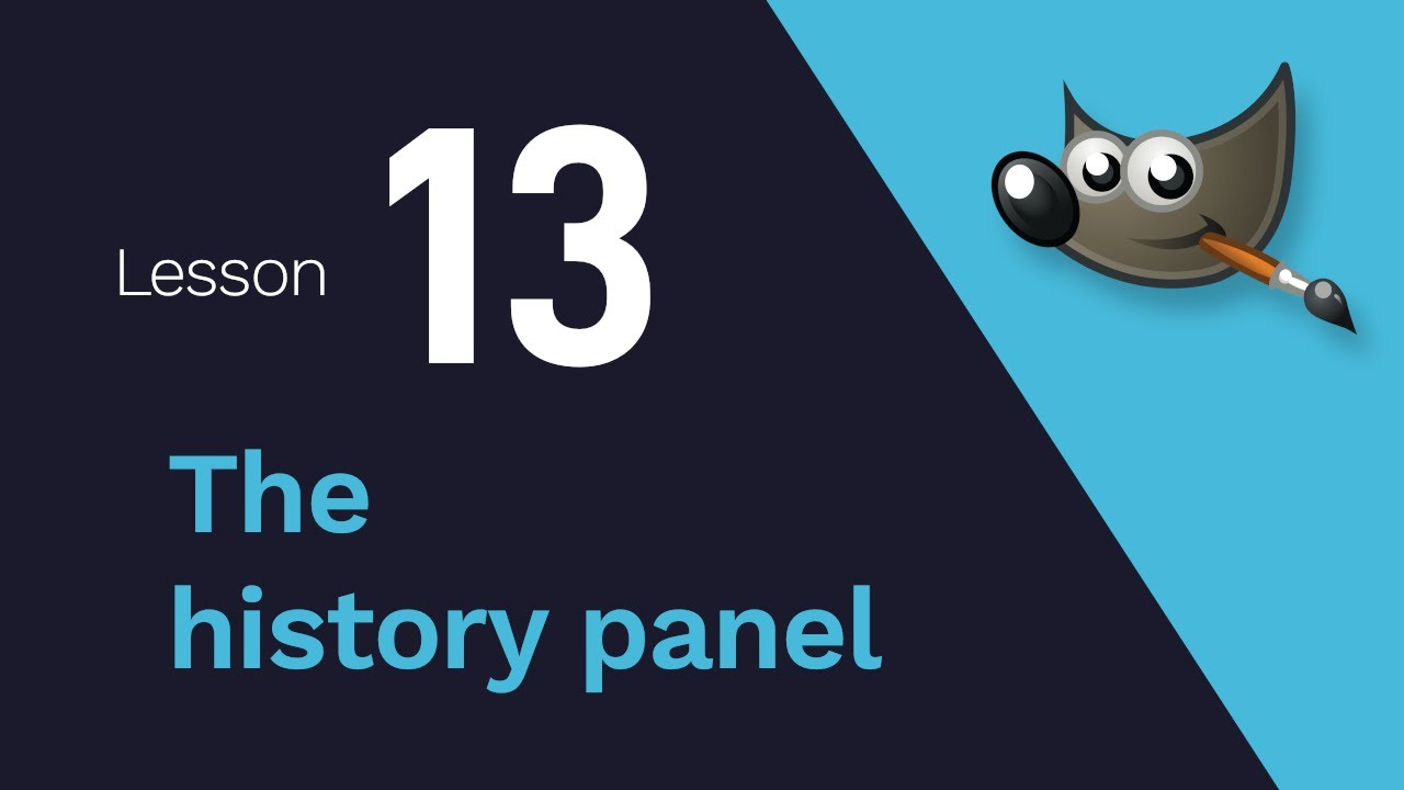 13) The history panel