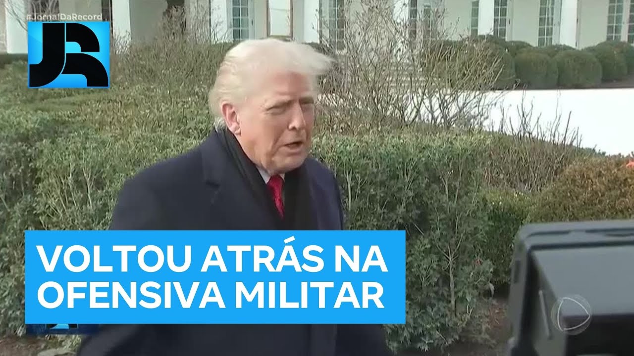 Donald Trump afirma que n&atilde;o vai atacar Ir&atilde; ap&oacute;s cancelamento das execu&ccedil;&otilde;es de manifestantes