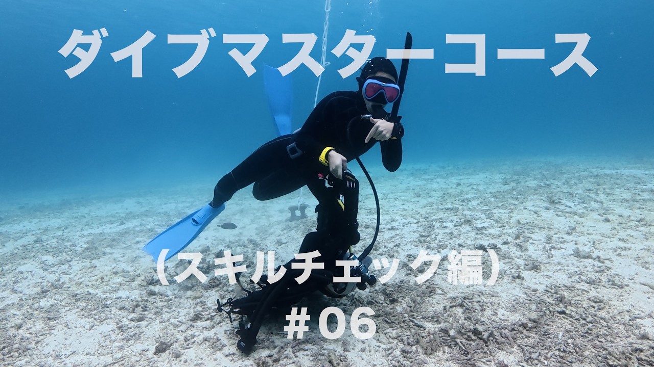 【記録映像｜ダイブマスター講習#06】2026年2月｜6日目｜24スキルWS（レギュレーターリカバリー／マスクなし移動／器材脱着等）｜沖縄県・恩納村｜BlueLeaf