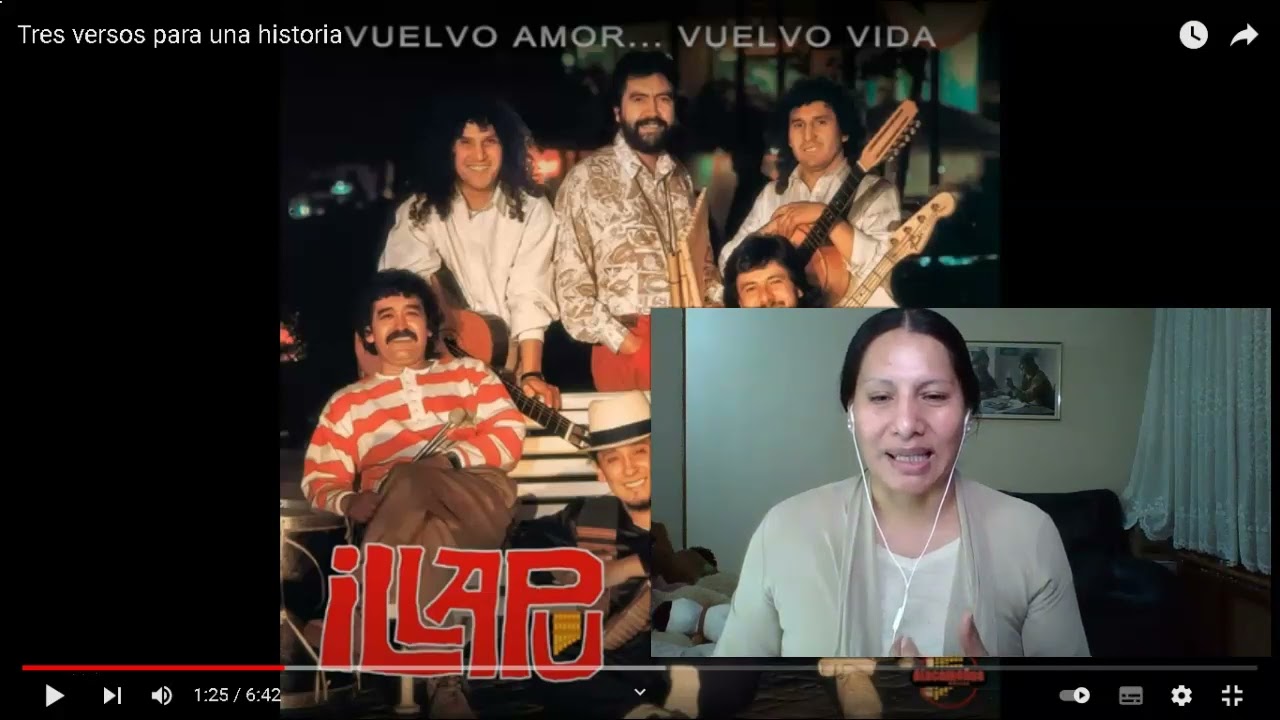 🎸🎶😭 #REACCIÓN EN QUECHUA-#illapu- Tres Versos Para la Historia🎸🎶😭