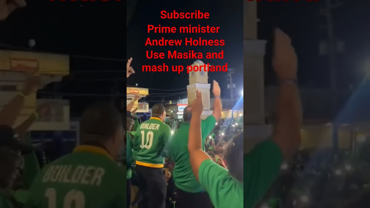 prime minister Andrew Holness flatten the place with masika song #shorts