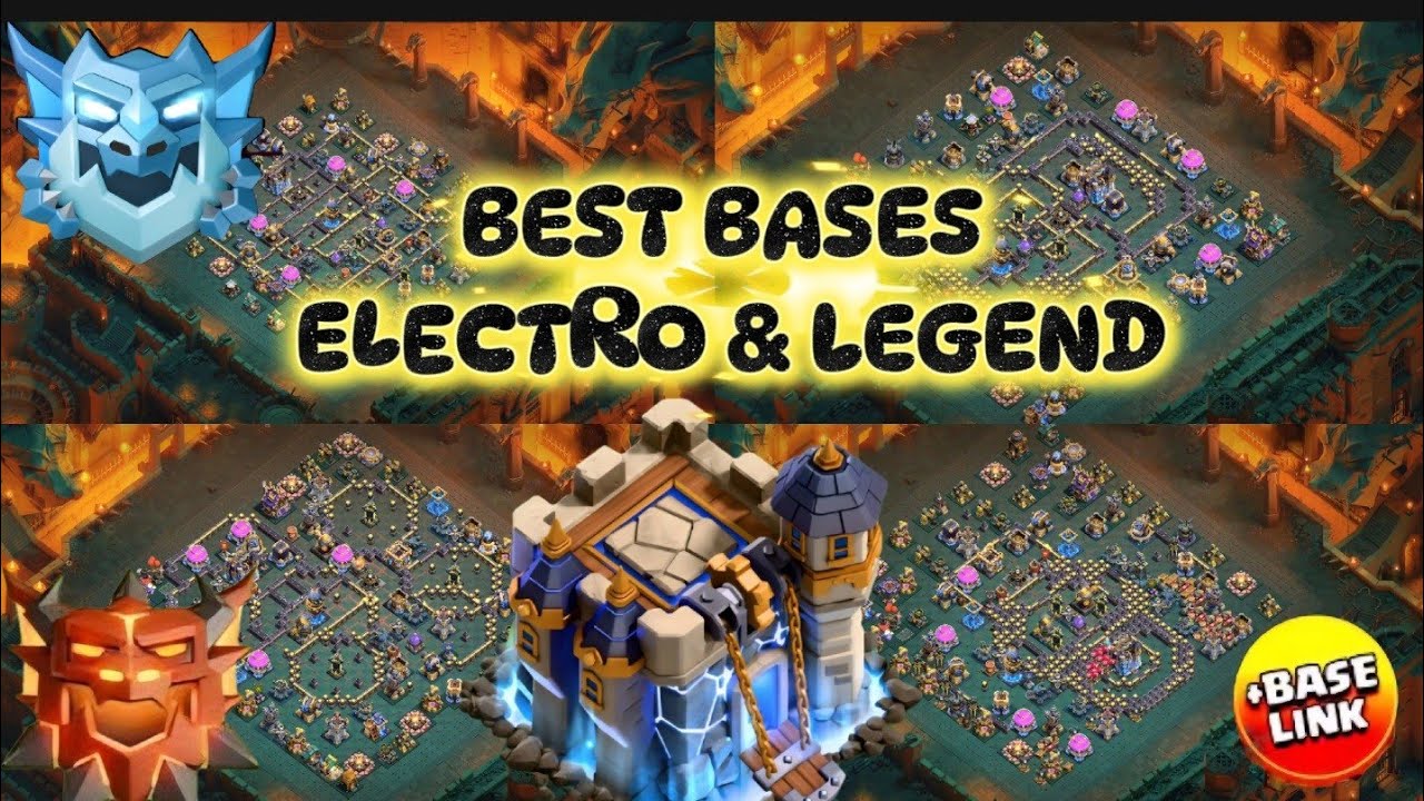 Top 6 *NEW TH18 LEGEND* + Electro+CWL BASE LINKS | BEST TH18 ANTI 2 STAR DEFENCE BASES #coc 