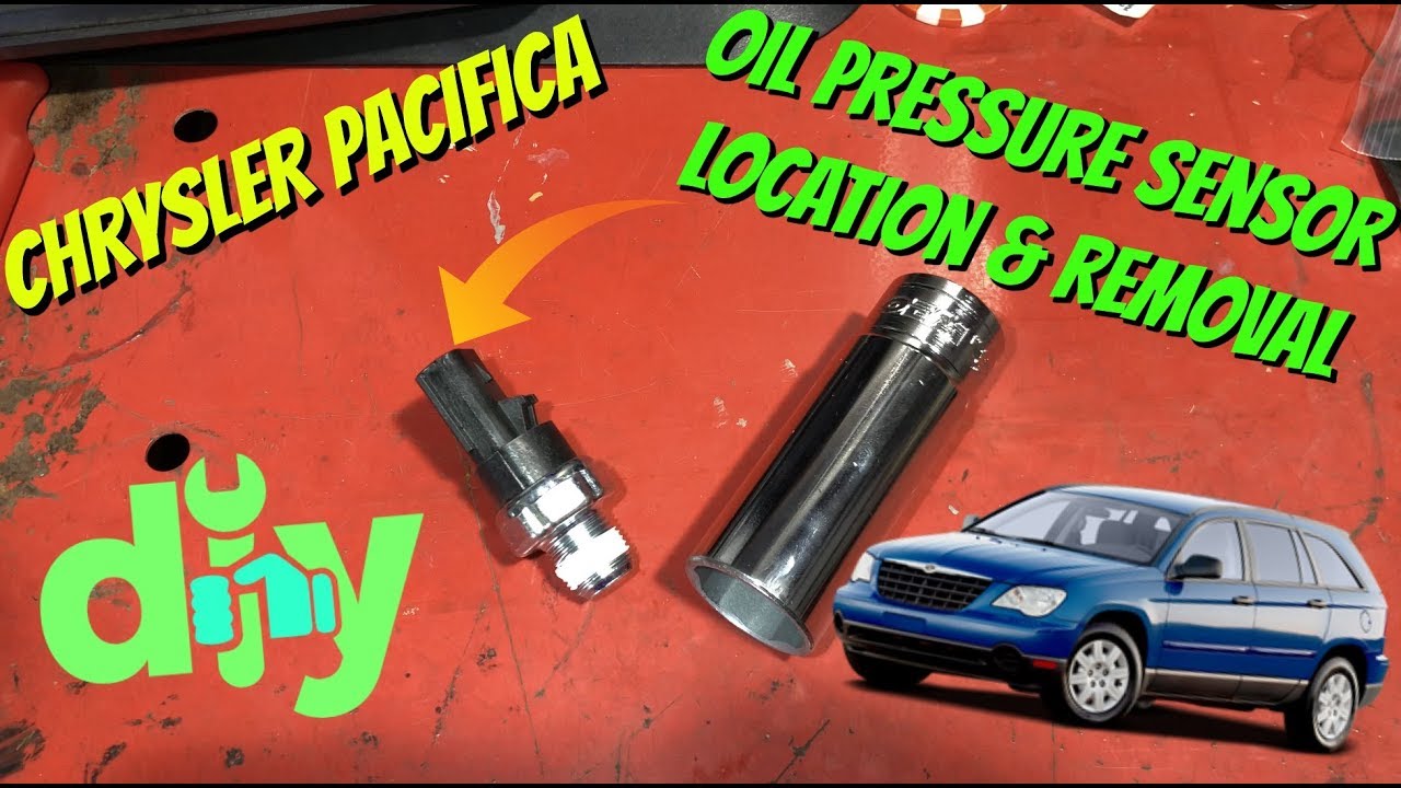 Расположение и снятие датчика/переключателя давления масла Chrysler Pacifica - Индикатор давления...