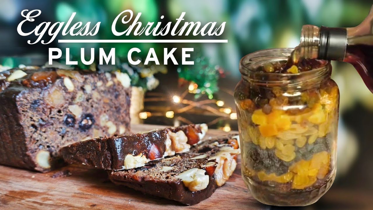 Eggless Plum Cake | Christmas Rum Fruit Cake | Reel to Meal 