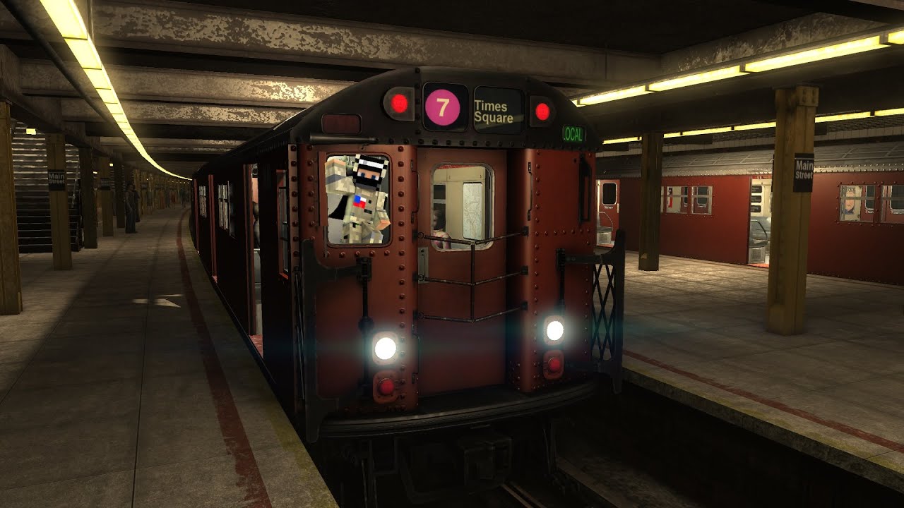 World Of Subways 4: NYC/MTA Subway 7 Train Red Bird Round Trip Cab Ride (Local & Express)
