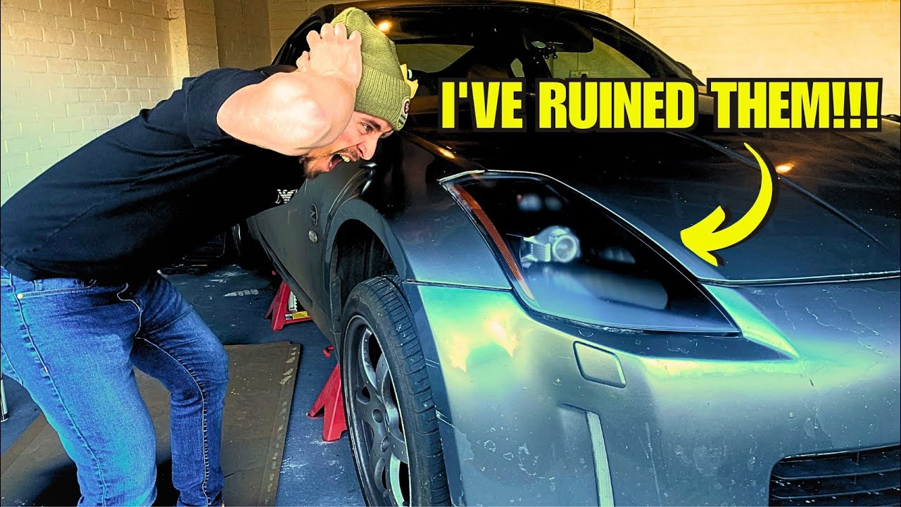RESTORING MY CHEAP 350Z HEADLIGHTS USING A 'CHRIS FIX' METHOD | Polo To Porsche EP.6