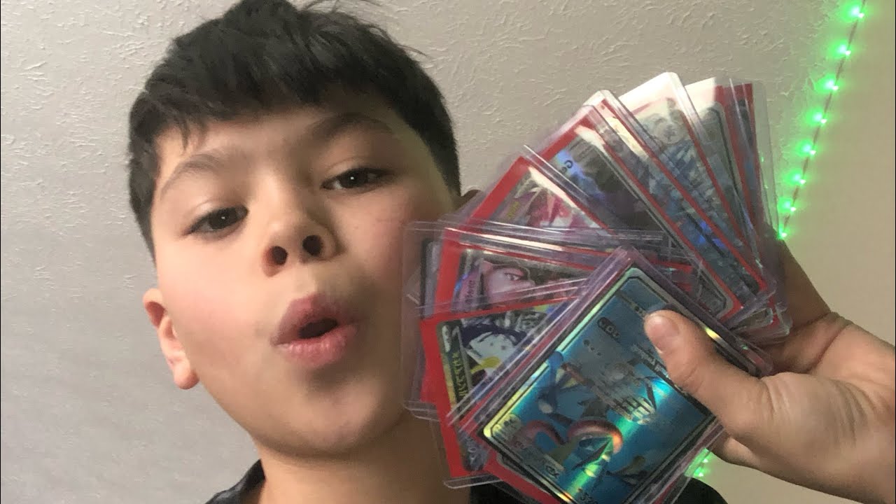 Going threw all my pokémon cards 
