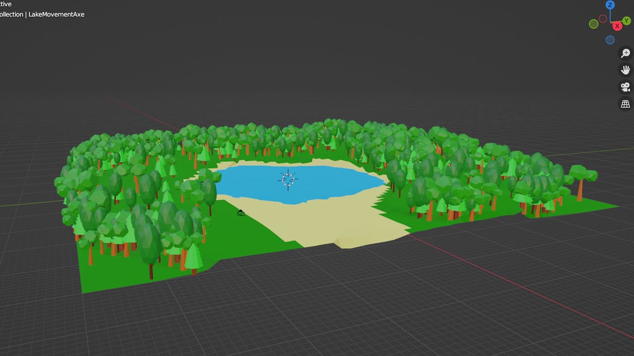 Blender - Place trees AUTOMATICALLY on surface