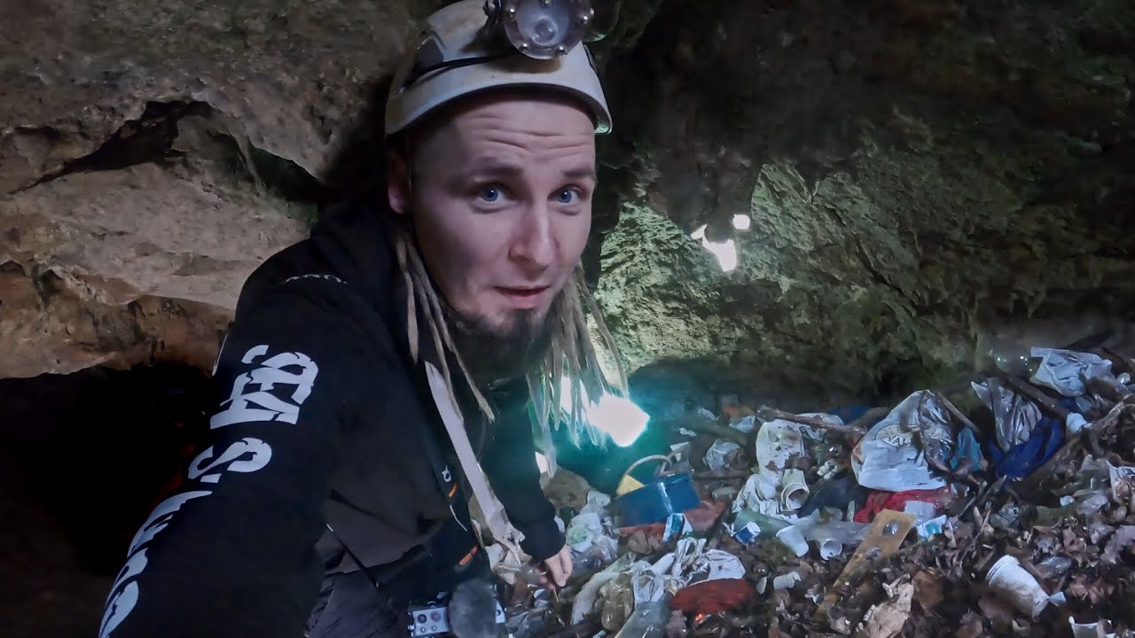 We removed tons of waste from this cave in Croatia