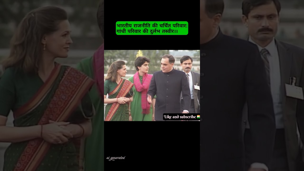 Rajiv Gandhi with family