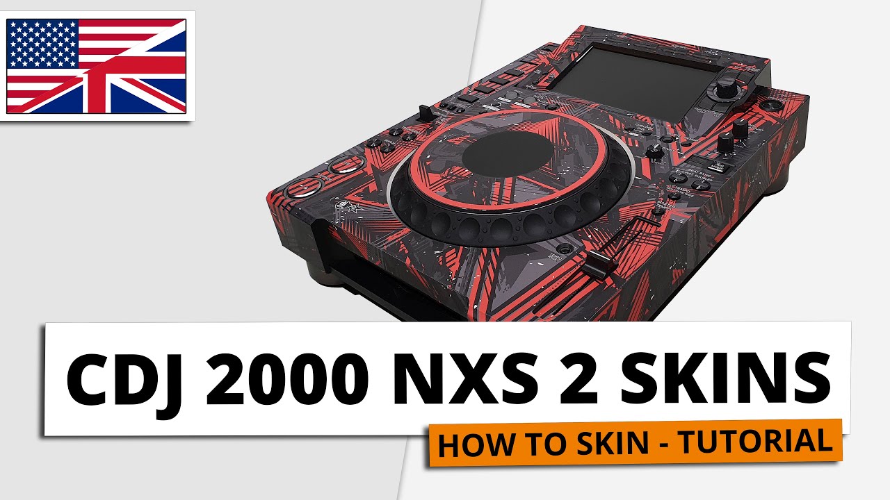 Pioneer DJ CDJ 2000 Nexus 2 Skin - How to Skin TUTORIAL ENGLISH | DJ Skins