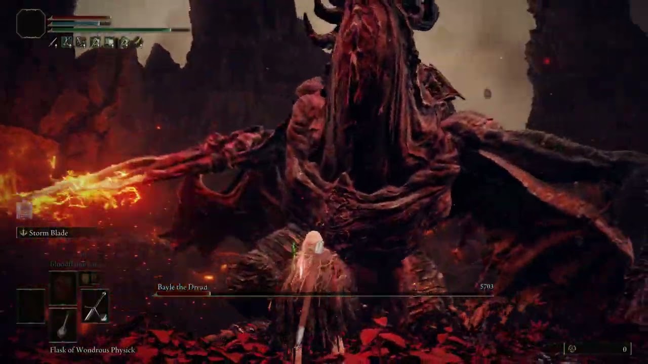 Elden RIng Bayle No Hit Test Vid(Claymore)