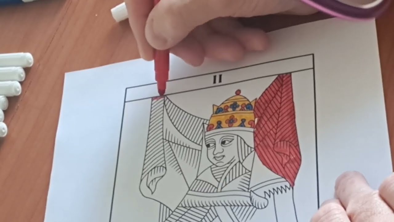 Coloring La Papesse Tarot &ndash; Relax & Create