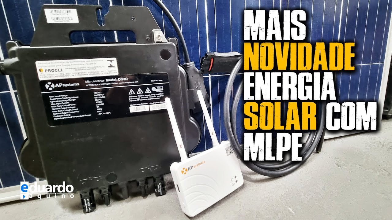 Novo MICROINVERSOR APSystems, agora com 2 Placa Solar por MPPT DS3D com ECU-B