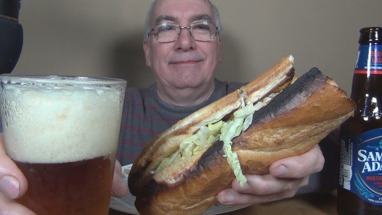 ASMR Making and Eating a Homemade Meatball sub