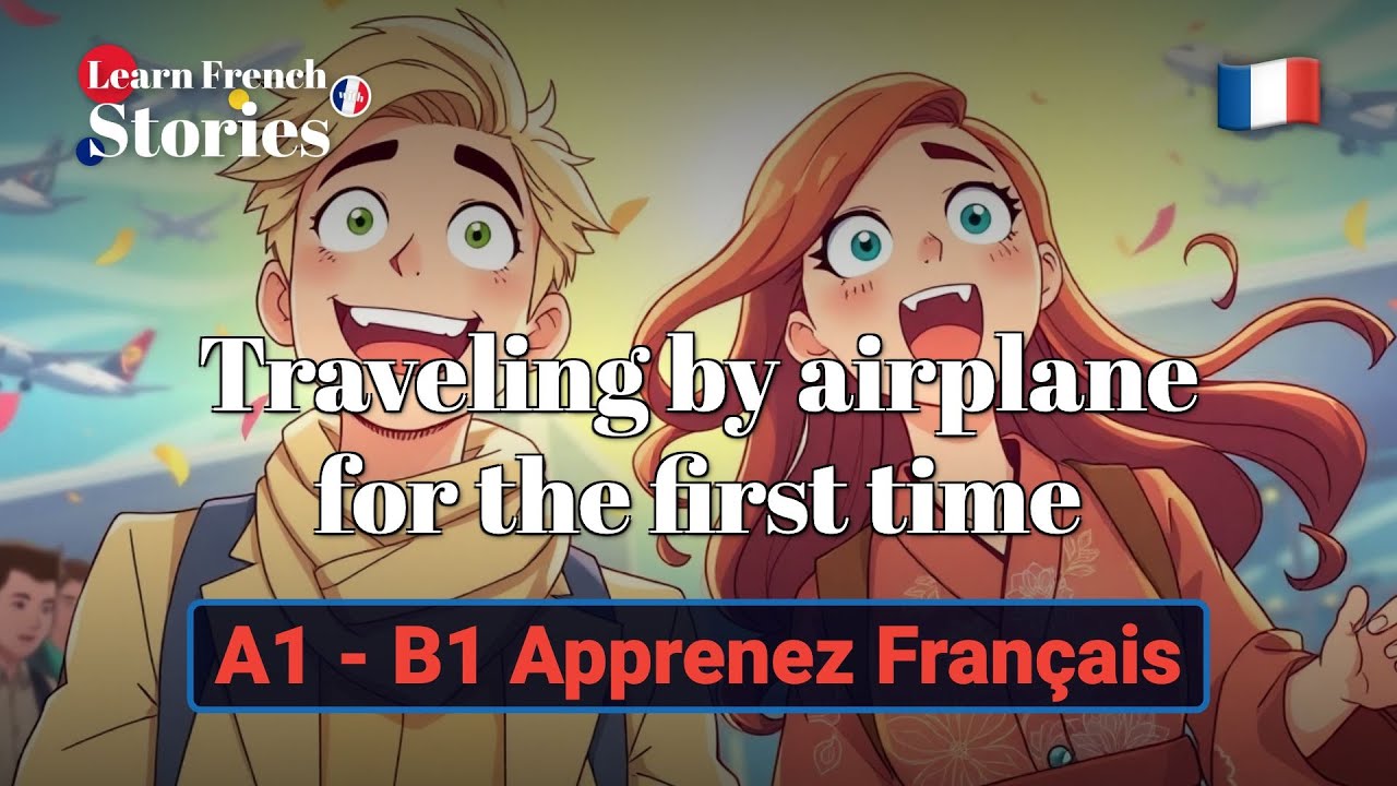 Apprendre l'allemand avec des histoires A1 - B1 | First Airplane Trip | Premier voyage en avion
