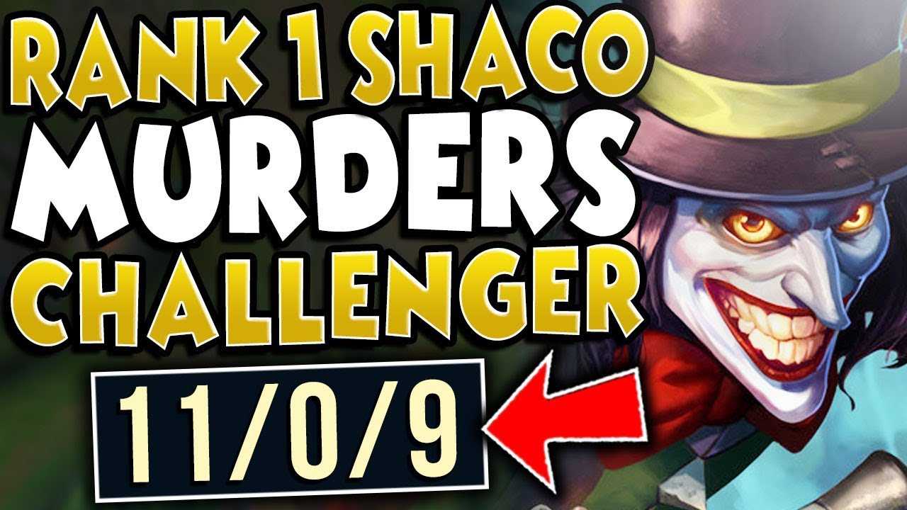 #1 SHACO WORLD SMURFING IN CHALLENGER (ACTUAL 1V5 STOMP) - ChaseShaco - League of Legends